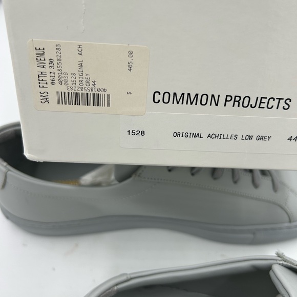 Men's common project low top leather sneaker size 44 made in Italy - Picture 7 of 9